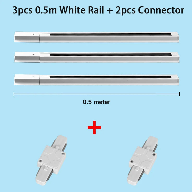 Full Set Led Track Light Fixture Rail 110-220V COB Ceiling Track Lamp 20/40W Spot Lighting For Clothing Shop Living Room Home