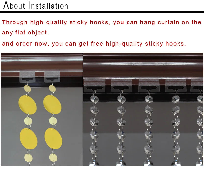 Fashion Crystal glass bead Curtain Indoor Home Decoration Luxury Wedding backdrop Decoration supplies