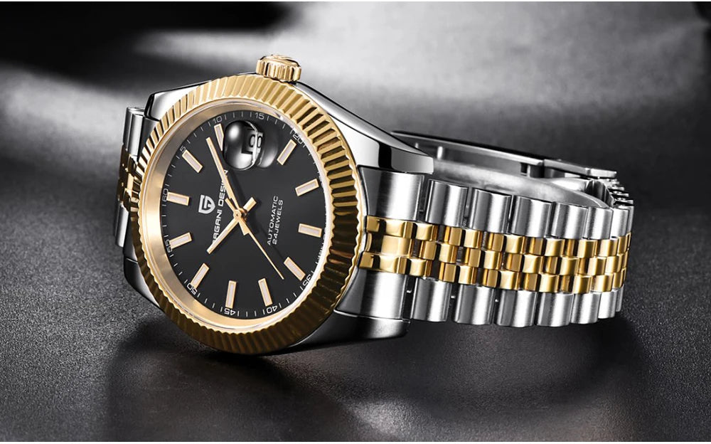 PAGANI DESIGN Top Brand New Automatic Mechanical Watch 316L Stainless Steel 100M WaterproofBusiness Style Luxury watches for man