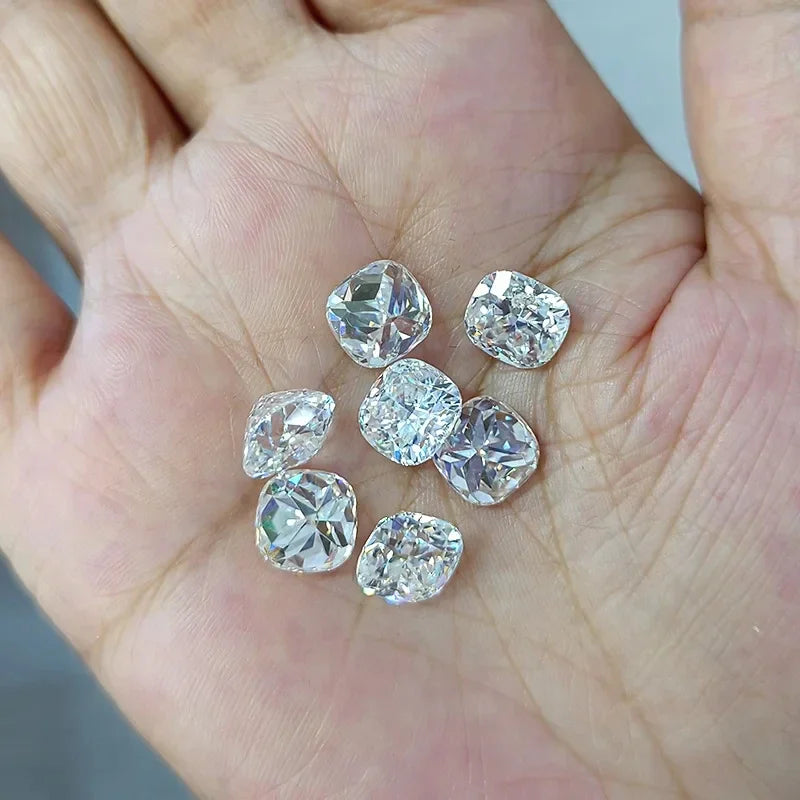 [3EX Cut] Top Belgium Cut Moissanite Stone D Color Pear Cut Gemstones Lab Grown Diamond Loose Moissanite Stone with GRA