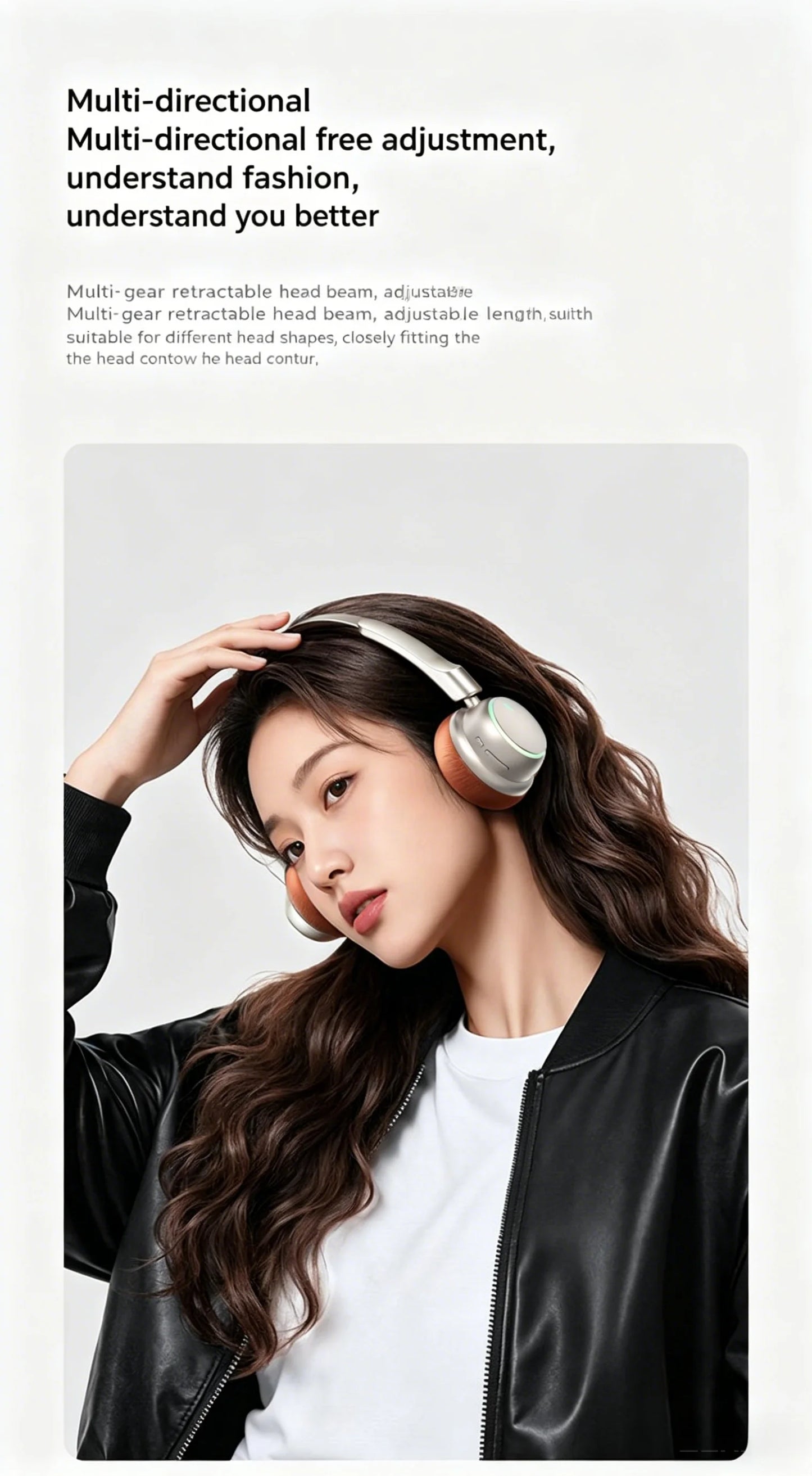 High-Quality Wireless Bluetooth-compatible Headphones, Smart Noise Cancelling, Universal Music Earbuds, V6.0 Headset Earphones