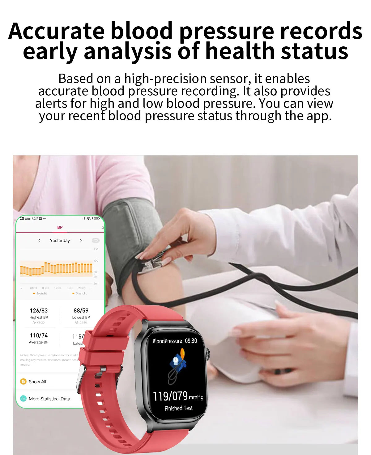 2025 New AI Human Health diagnosis ECG+HRV Smart Watch Blood Pressure Uric acid Blood lipid Bluetooth Call Smartwatch Men Women