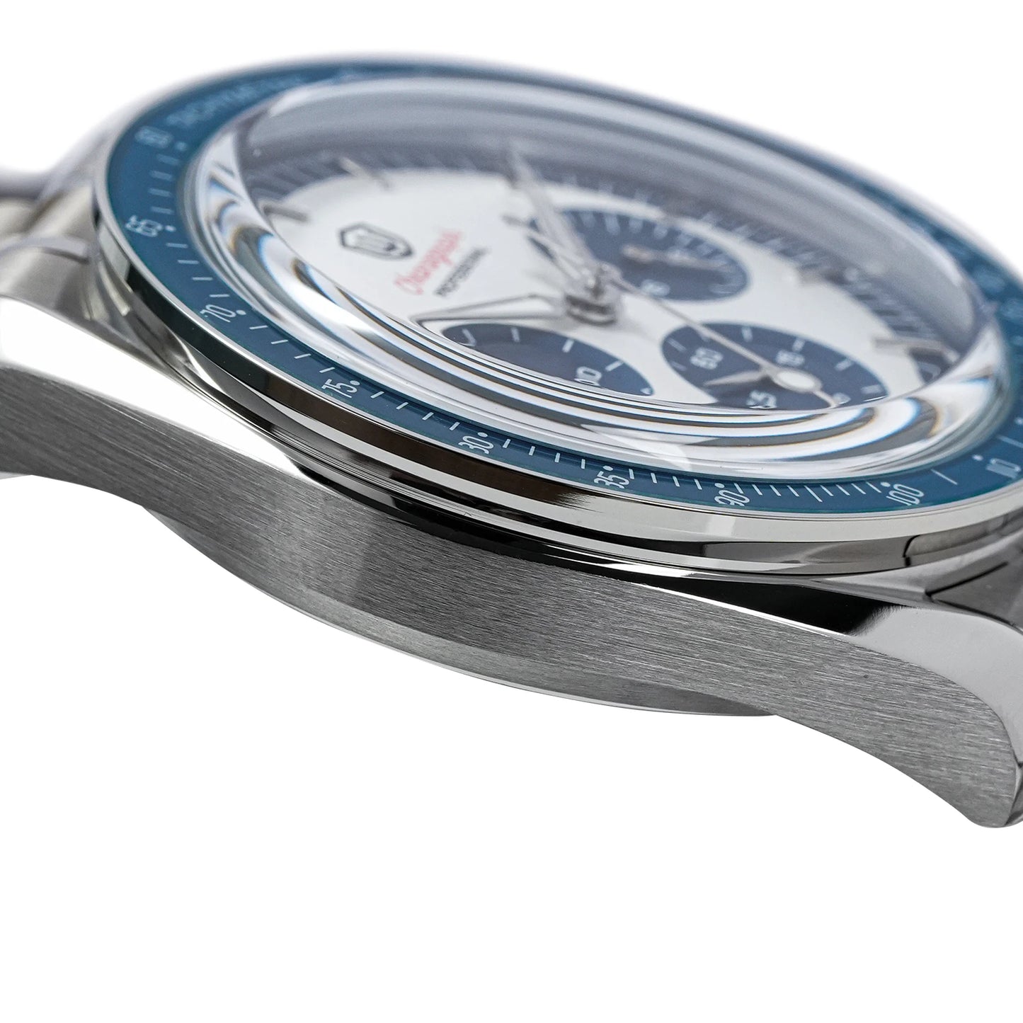 Watchdives New WD1863 Watch VK63 Chronograph Movement Aluminum Bezel BGW9 Luminous Bubble Sapphire Crystal 39mm Vintage Watches