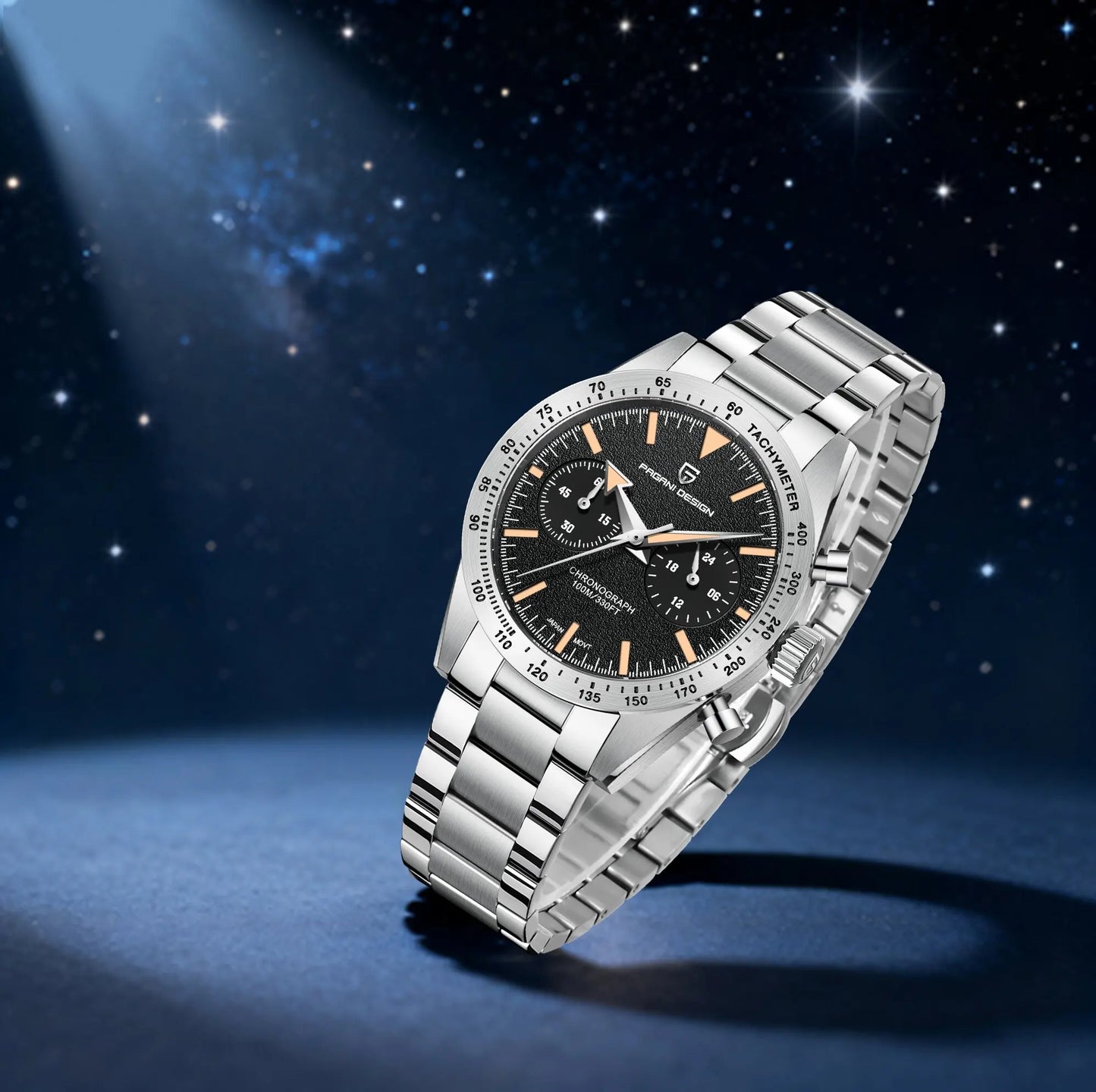 PAGANI DESIGN 2025 New Men Quartz Watch Exquisite Craftsmanship Luxury Classic Style Sapphire Glass Chronograph 100m Waterproof