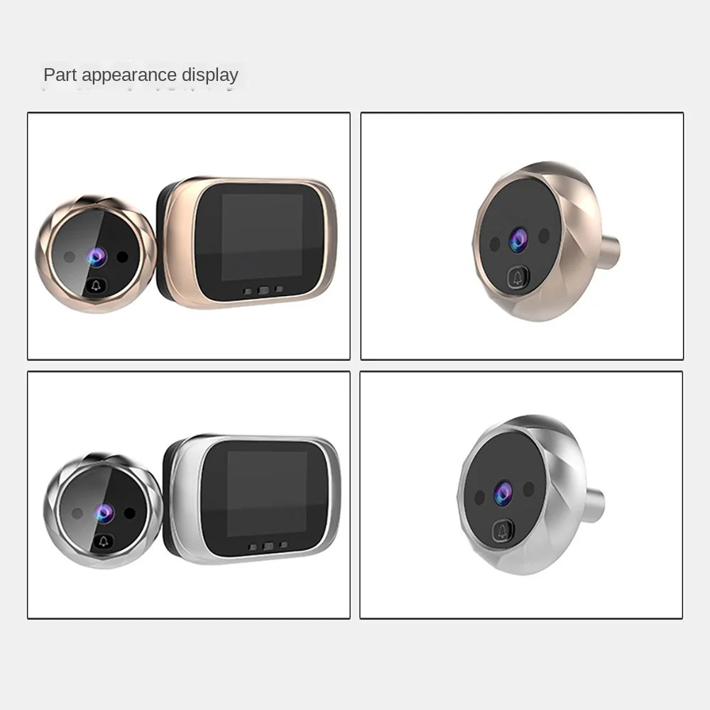 Digitale LCD 2,8-Zoll Video-Türklingel, Türspion-Monitor, Tür-Auge Überwachungskamera 90 Grad Türklingel