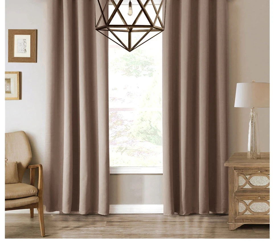 JRD Modern Blackout Curtains For Living Room Window Curtains For Bedroom Curtains Fabrics Ready Made Finished Drapes Blinds Tend