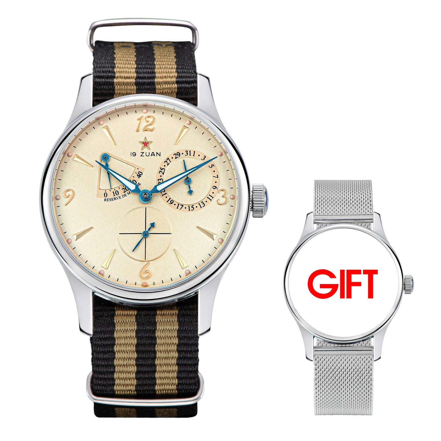 1963 40mm Pilot Watch of Men Automatic Mechanial Wristwatches Sapphire Crystal Waterpoorf Retro with Seagull ST1780 Movement New