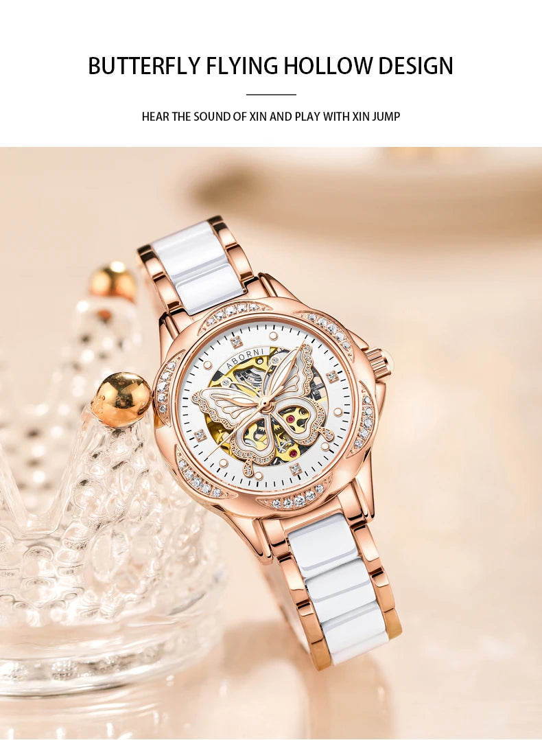 New Fashion Womens Mechanical Watches for Woman Simple Stainless Steel Pagani Designs Women Automatic Watch Gifts Reloj Mujer