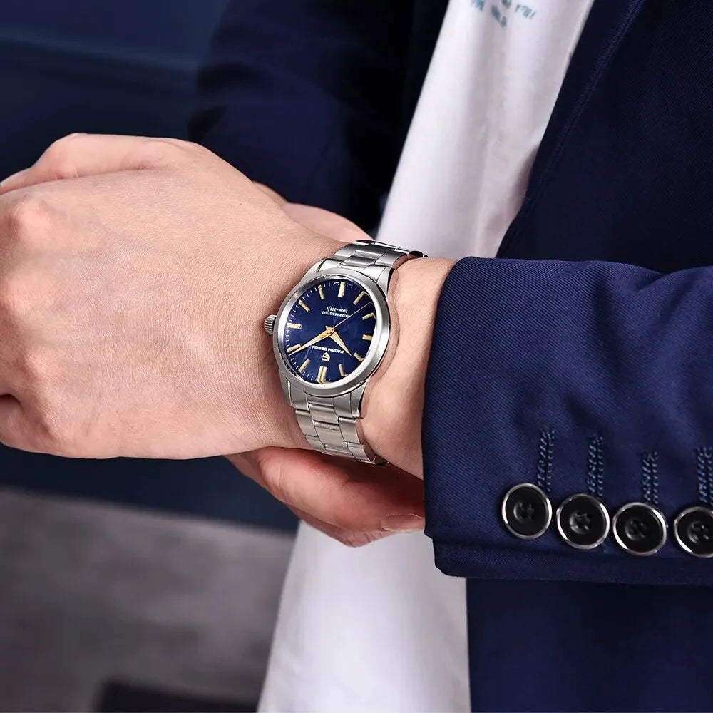 PAGANI DESIGN 40MM Meteorite Dial Men Quartz Watch Luxury Business 316L Stainless Steel 100M Waterproof Men Watch Gift With Box