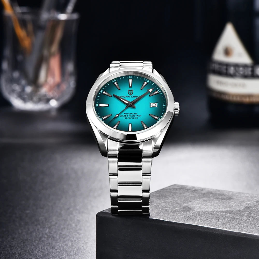 PAGANI DESIGN 2025 40MM Men's Watches Luxury Automatic Watch For Men Mechanical Watch Stainless Steel luminous business Watches