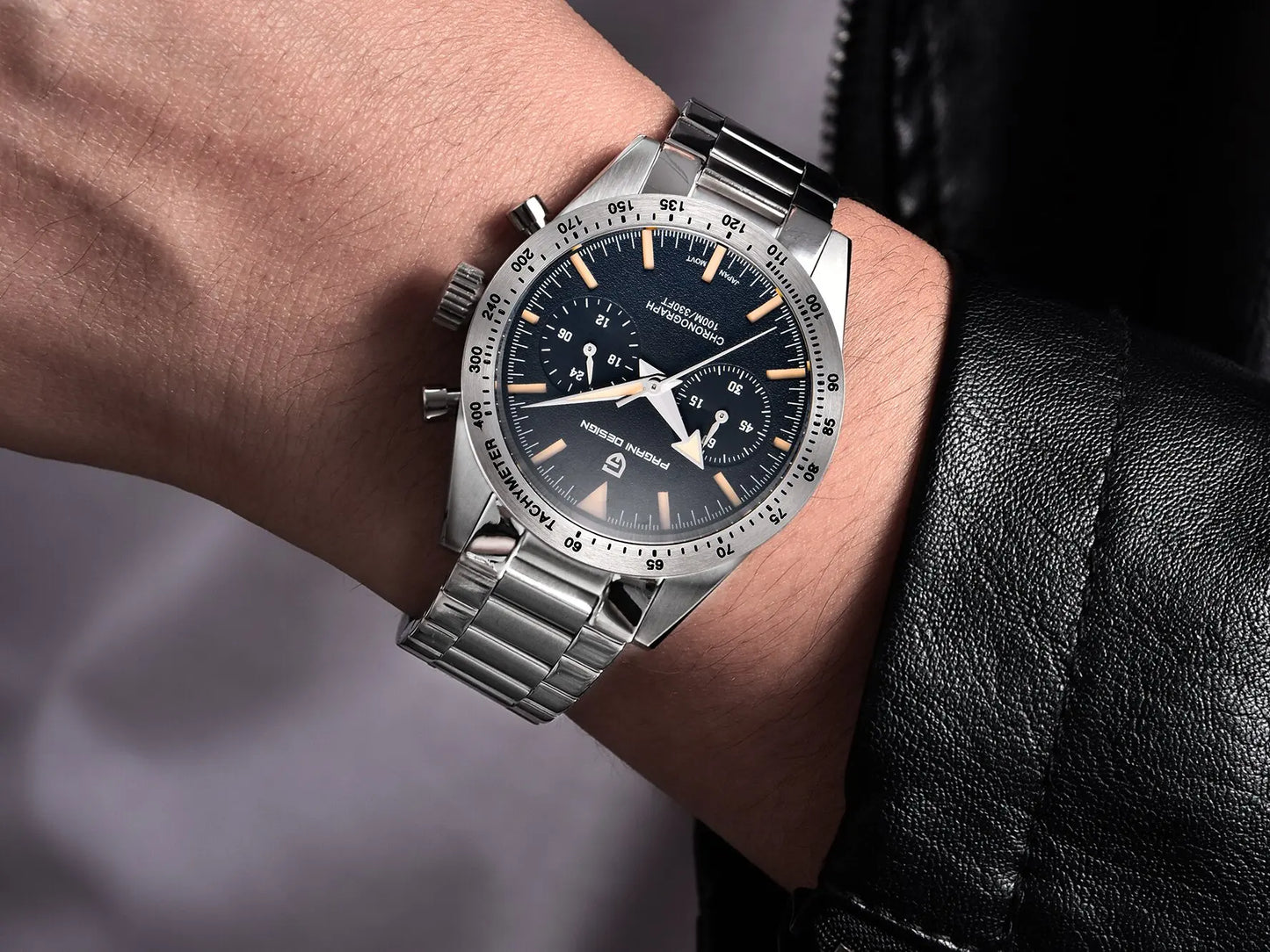 PAGANI DESIGN 2025 New Men Quartz Watch Exquisite Craftsmanship Luxury Classic Style Sapphire Glass Chronograph 100m Waterproof