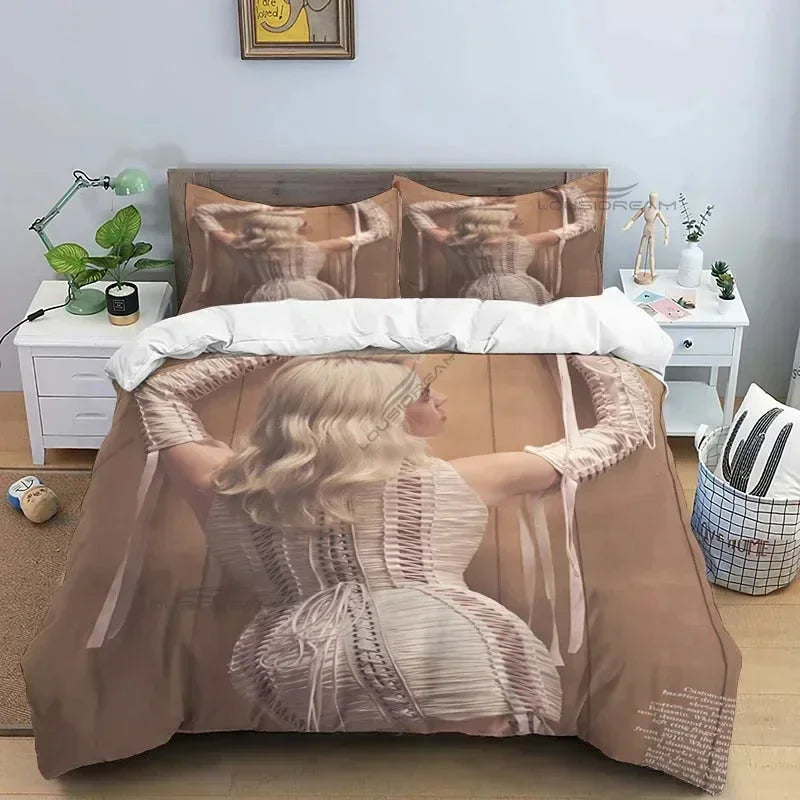 Popular Star B-E Singer Bedding Set Duvet Cover Bed Set Quilt Cover Pillowcase Comforter king Queen Size Boys Adult Bedding Set