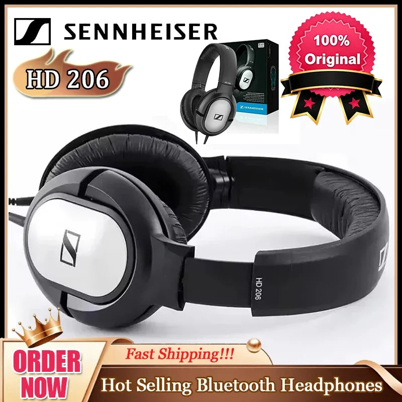 Sennheiser Wireless Bluetooth Headphones HD206 IE900 Sport Headphones HD400S Resolution HIFI Noise Reduce Original Microphone