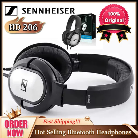 Sennheiser Wireless Bluetooth Headphones HD206 IE900 Sport Headphones HD400S Resolution HIFI Noise Reduce Original Microphone