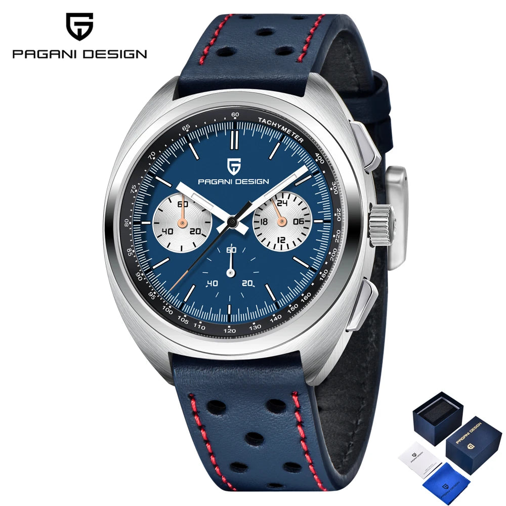 2025 New PAGANI DESIGN Men's Watches Top Luxury Quartz Watch For Men VK63 Chronograph Wristwatch Luminous AR Sapphire Clock Gift