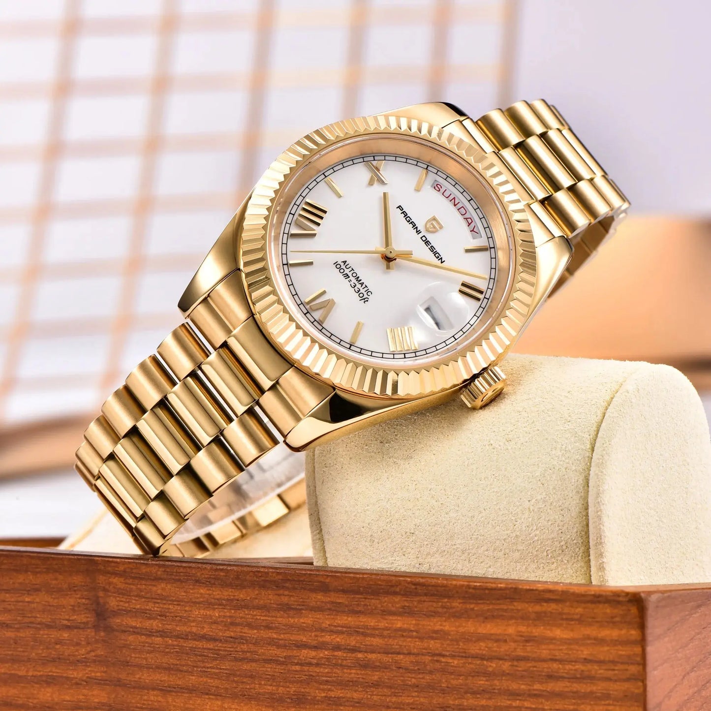 PAGANI DESIGN Men's Watches DD40 Gold White Luxury Automatic Watch Men TMI NH36A Date Week Mechanical Watches For Men 2025 New