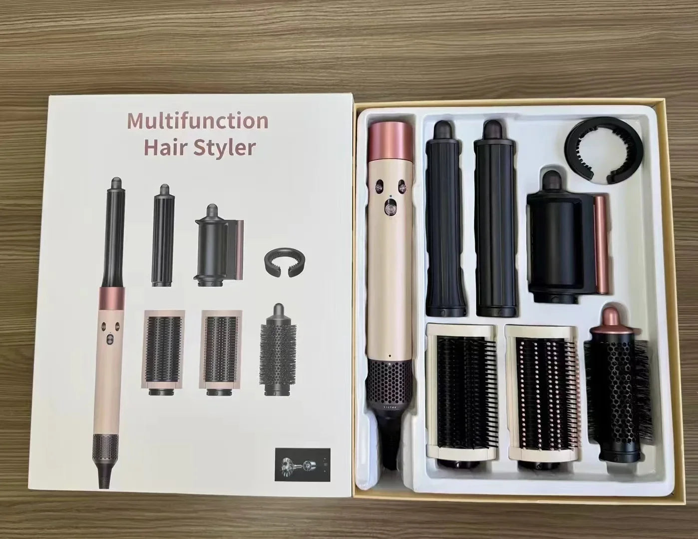 7 in1 Multi Hair Styler Curling Iron ProfessionalStraightener BarrelBrush DryerHotcomb Salon Tool Fast Heating for HomeUsecurler