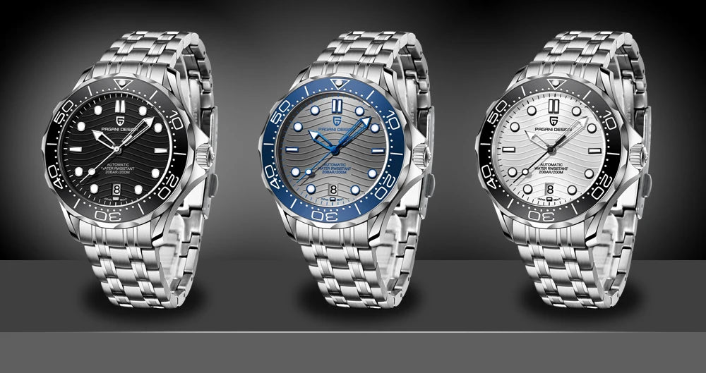 PAGANI DESIGN Men's Watches 2025 New Ceramic Bezel Luxury Automatic Watch For Men Mechanical Wristwatches Sapphire Mirror Clocks