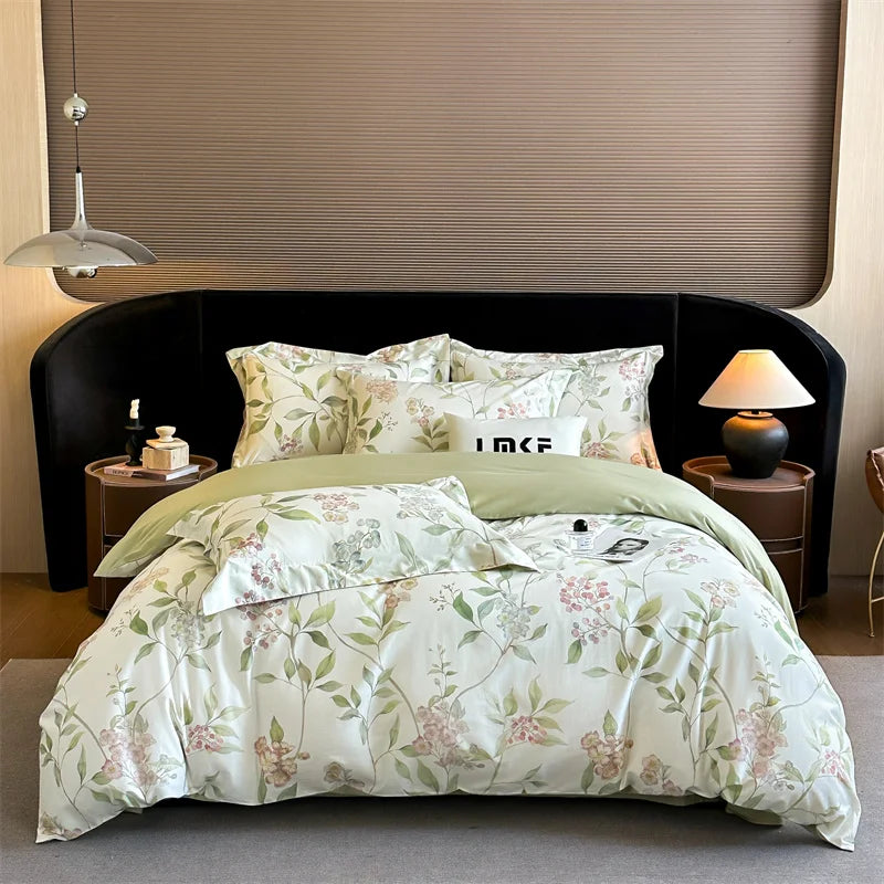 Svetanya Egyptian Cotton Underwear Bedding Sets Linens Queen King Ru Size Print Sheet Pillowcase Duvet Cover Set