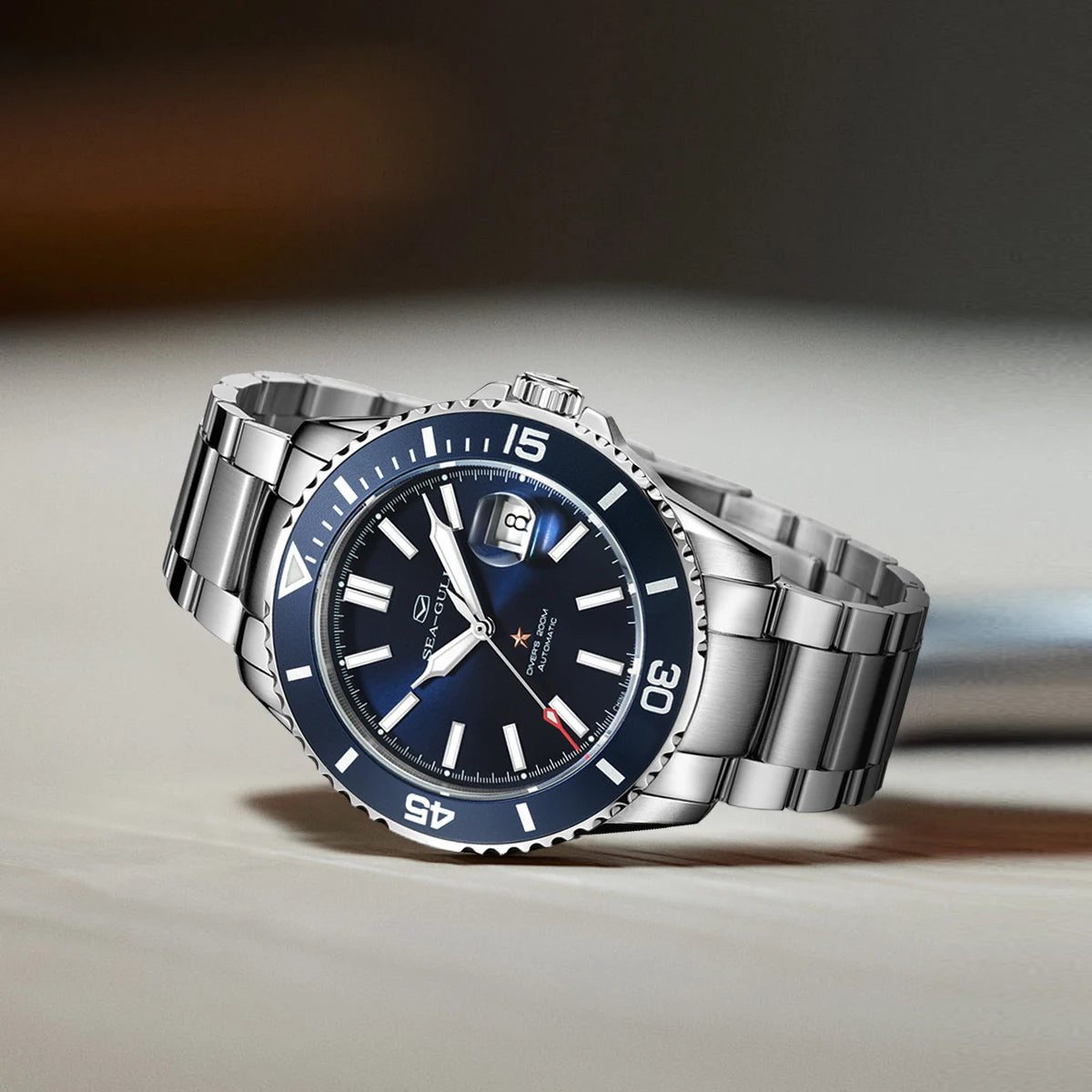 Seagull relogio masculino Men Watch 200m Diving Business Waterproof Fashion Automatic Mechanical Watch Ocean Series 816.32.1523