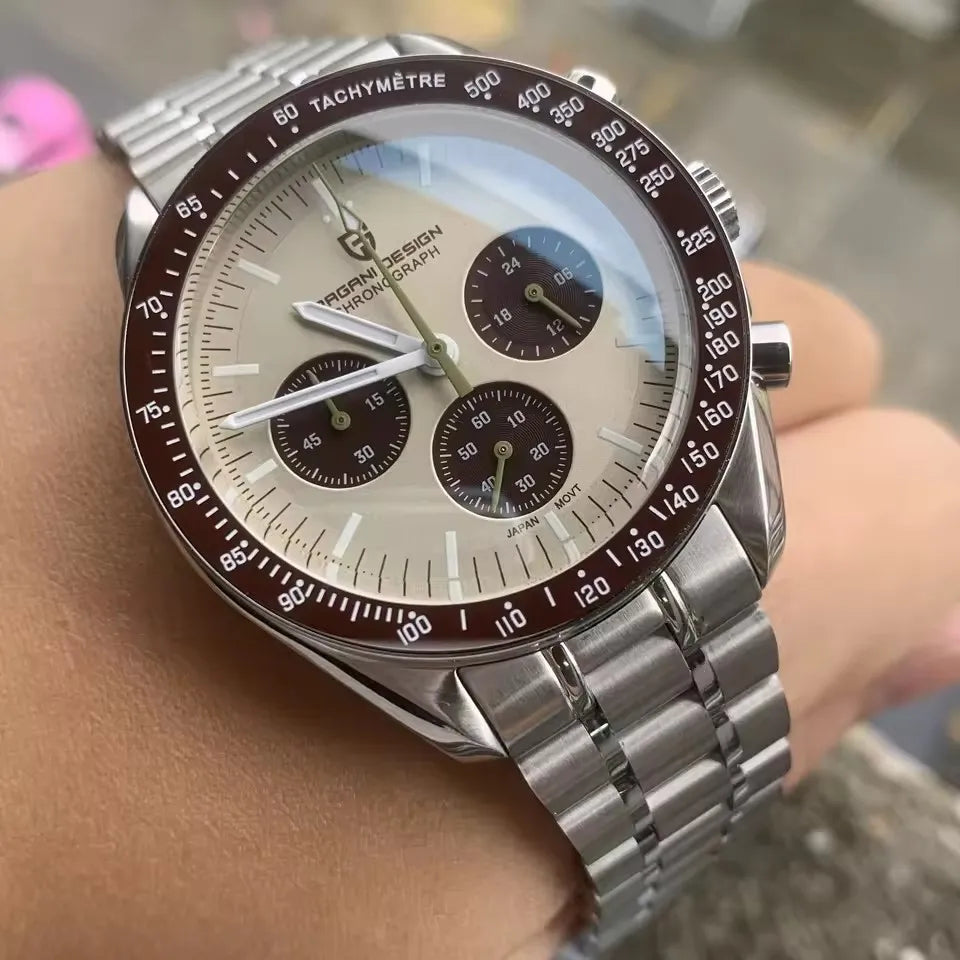 2025 New PAGANI DESIGN Saturn Men's Watches Luxury Quartz Watch For Men Chronograph Wristwatches AR Sapphire Waterproof Luminous