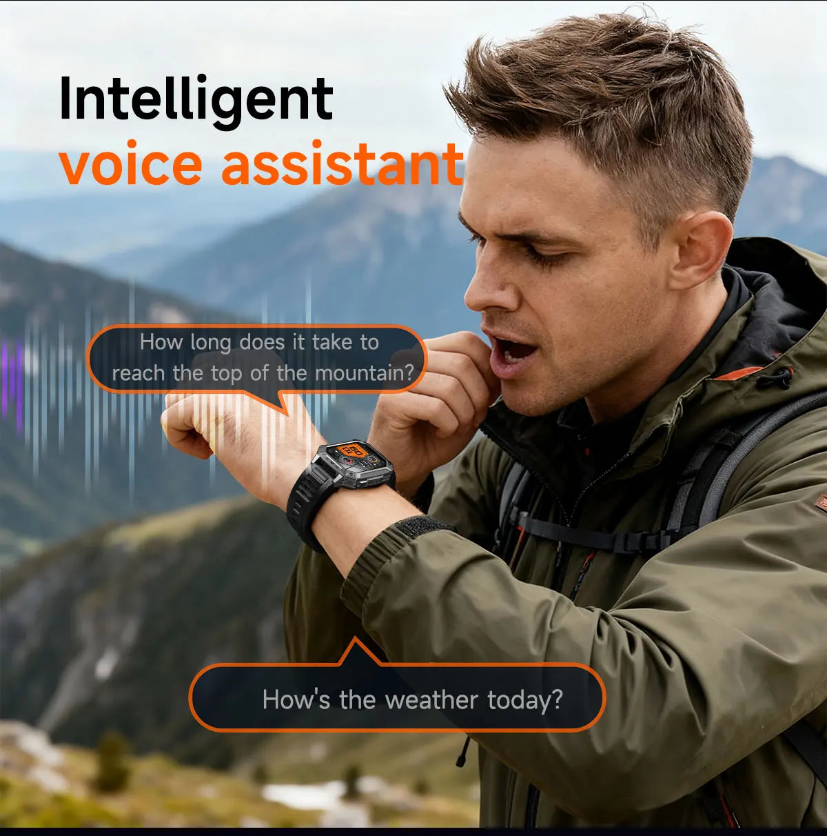 2026 New Military outdoor 1400mAh Battery SmartWatch Men Waterproof Call 2.01" HD AMOLED Sports Heart rate Flashlight Smart Band