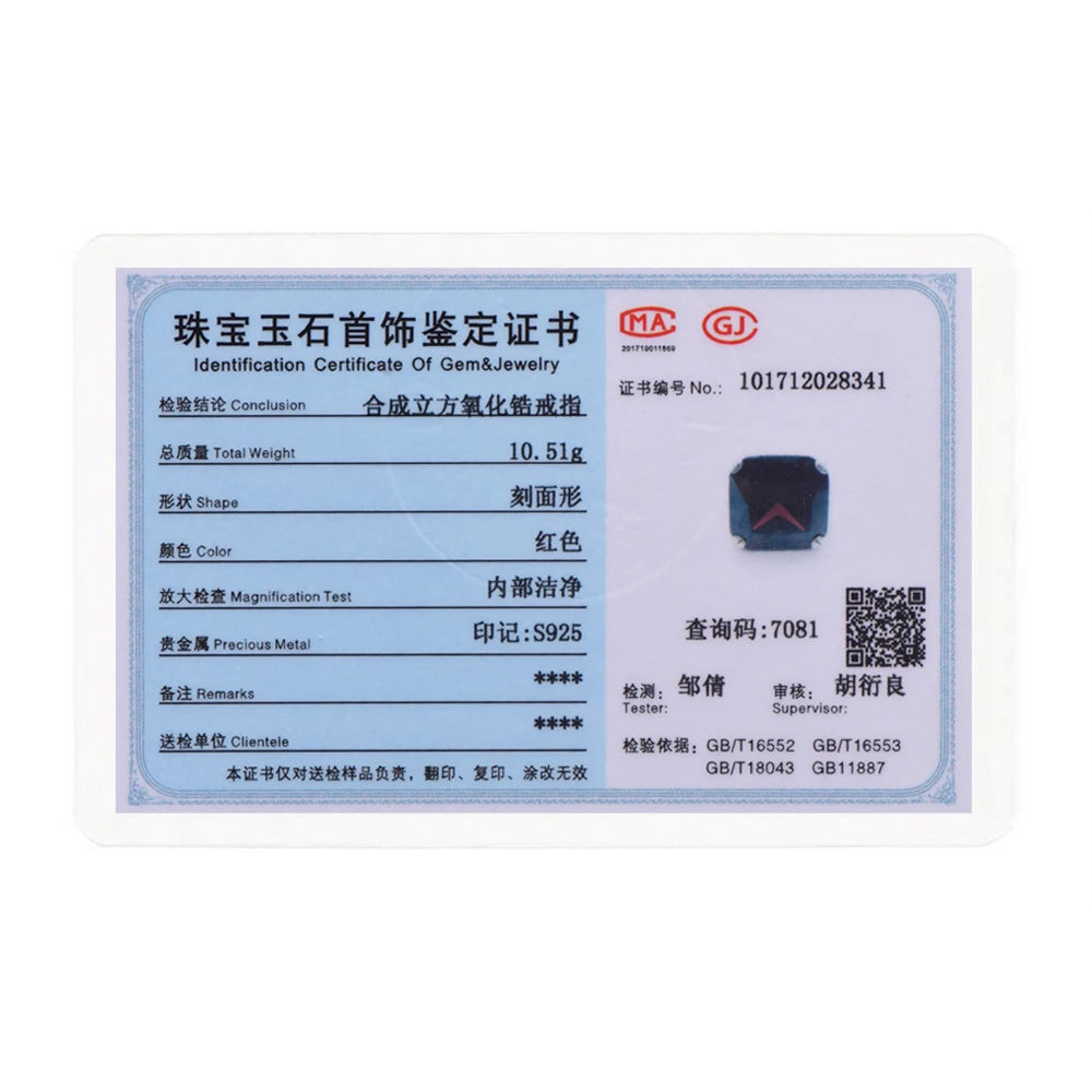 Original 925 Sterling Silver Aquamarine Gemstone Ring For Women Vintage Sparkling Birthstone Square Big Stone Jewelry Handmade