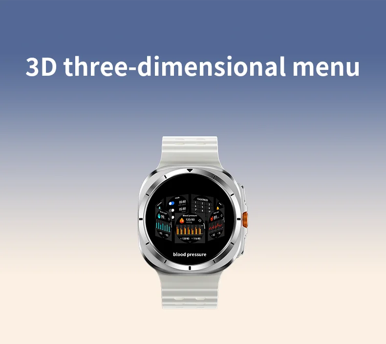 2026 New Watch8 Ultra Smart Watch Classic NFC Health Monitoring  Bluetooth Call 3ATM Waterproof HD Smartwatch For IOS Android