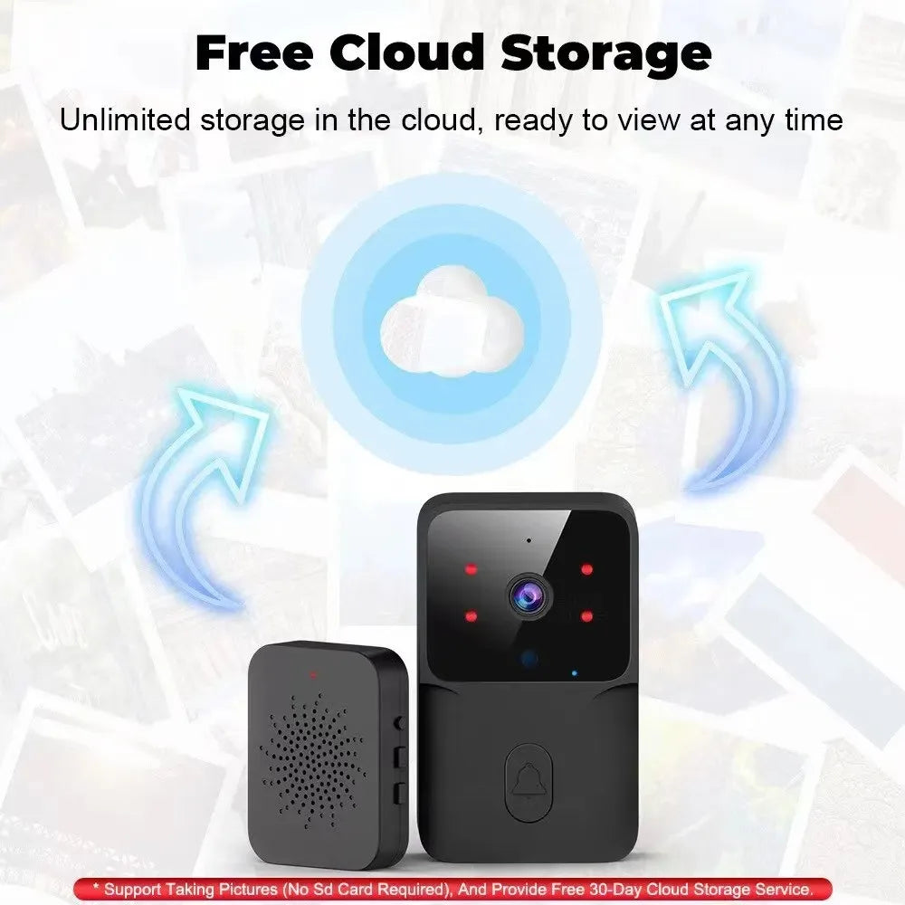 Doorbell With Camera Wireless Bundle Video Doorbell WIFI HD Outdoor Phone Door Bell Camera Security Video Intercom IR