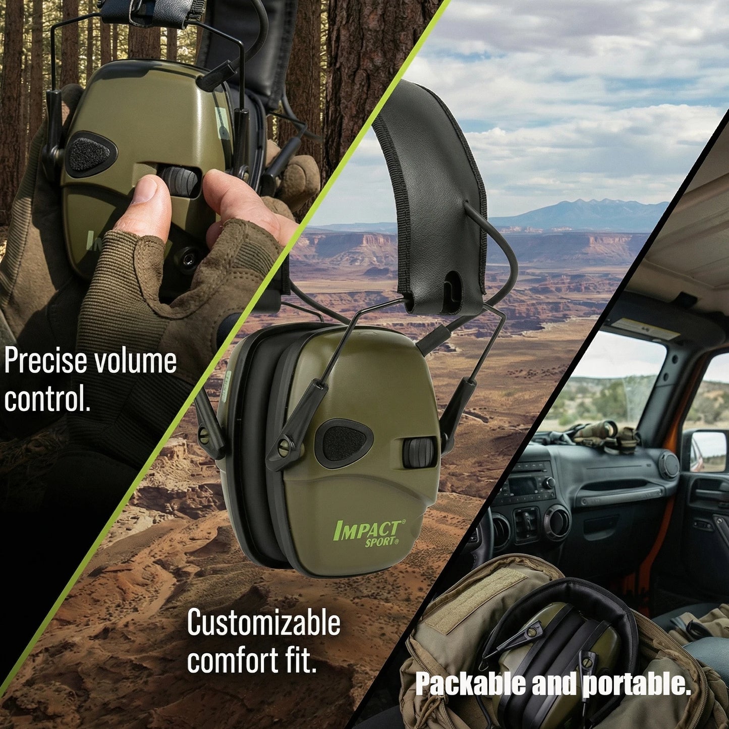 Electronic Shooting Headset Headphones for Hearing Protection Ear Protect Noise Reduction Active Hunting Tactical Earmuff