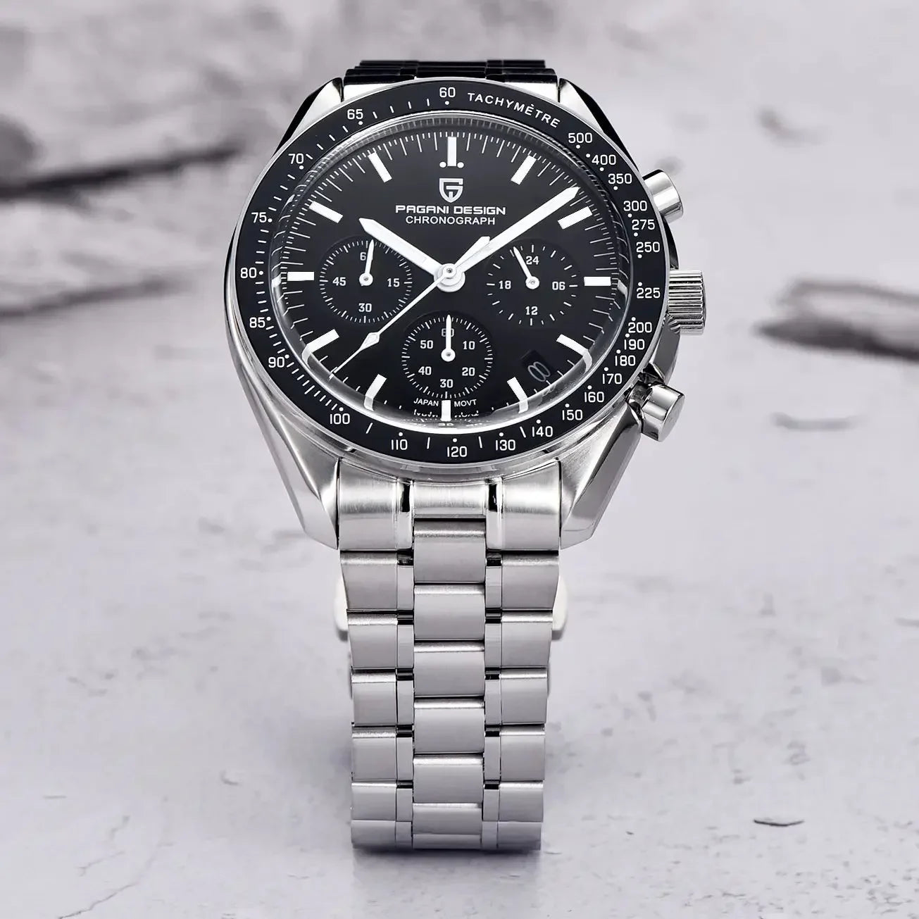 PAGANI DESIGN 2025 New Men's Watches Top Luxury Quartz Watch For Men Auto Date Speed Chronograph AR Sapphire Mirror Wrist watch