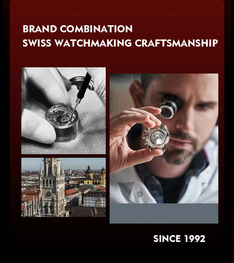 HANBORO fully automatic mechanical men's watch hollowed out wristwatch trend waterproof luminous watch