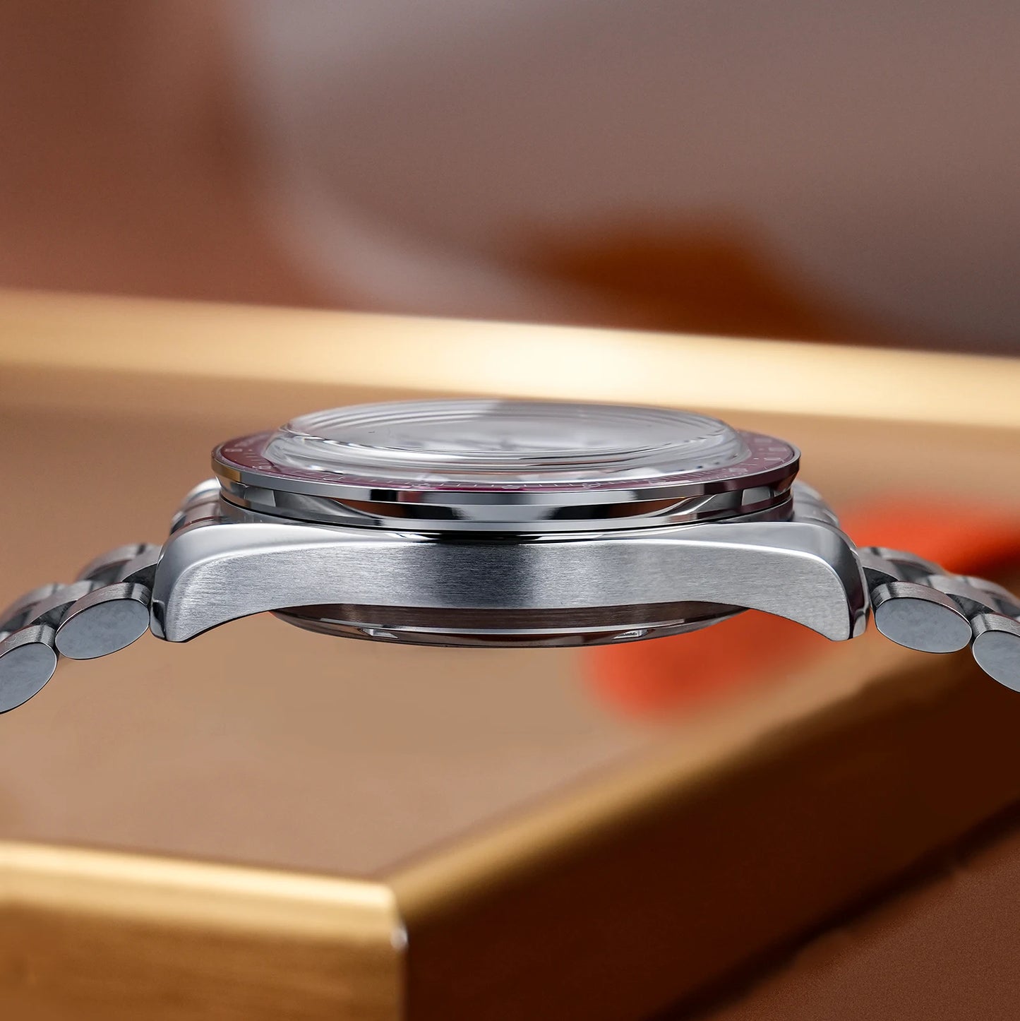 Watchdives WD1863 VK63 Quartz Chronograph Movement Bubble Sapphire Crystal 100m Waterproof Luminous 39mm Vintage Watches