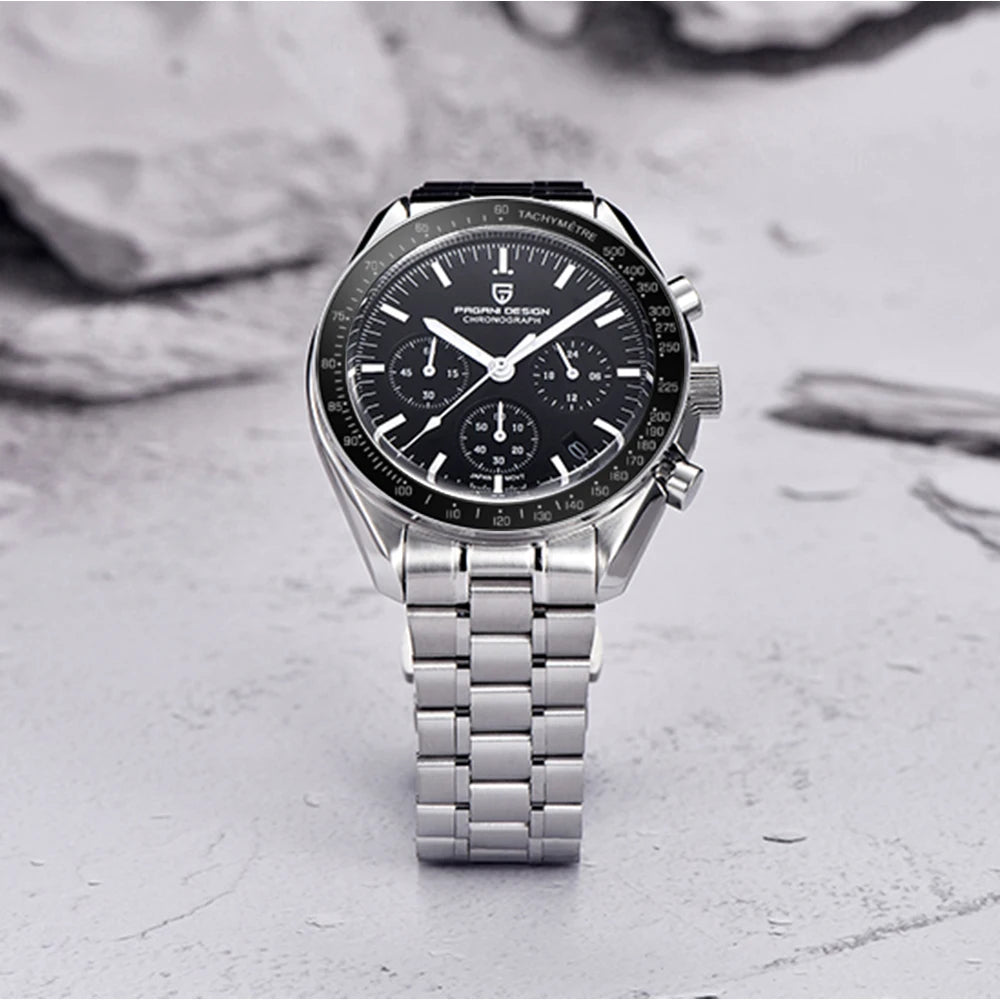 2025 New PAGANI DESIGN V5 Moon Men's Watches Top Luxury Quartz Watch For Men Chronograph Waterproof Sport Stainless Steel Clock