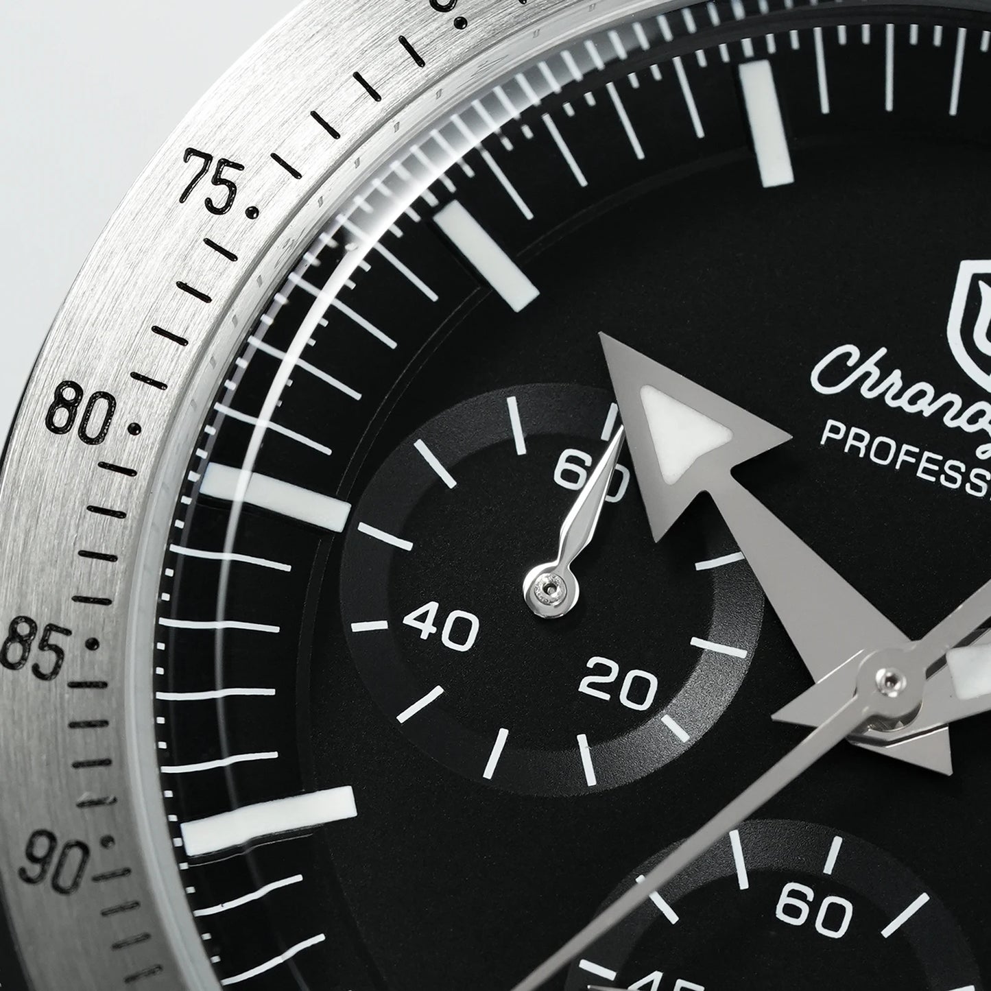 Watchdives New WD1863 Watch VK63 Chronograph Movement Aluminum Bezel BGW9 Luminous Bubble Sapphire Crystal 39mm Vintage Watches