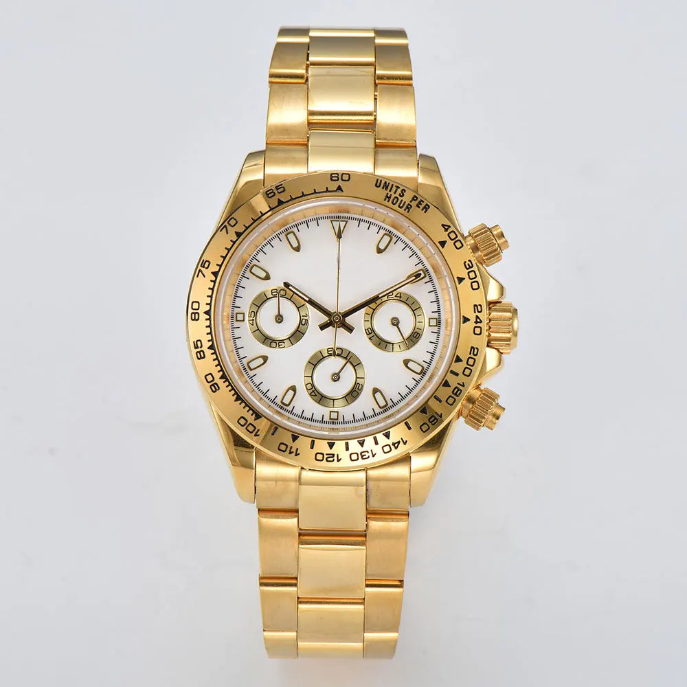 Men's luxury watches VK63 watch Sports Quartz Watch Sapphire multifunctional Mechanical timing watch for vk63 Movement