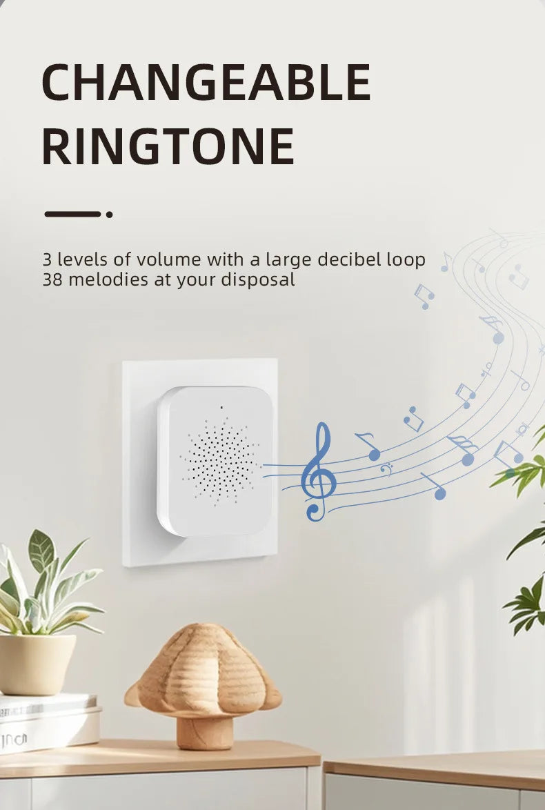 Solar Wireless Smart Video Doorbell HD Security Camera with Rain Cover Weatherproof Outdoor Two-Way Talk Voice Changer WiFi Door