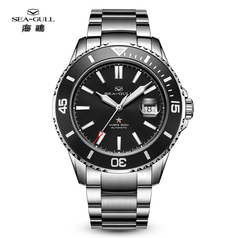 Seagull relogio masculino Men Watch 200m Diving Business Waterproof Fashion Automatic Mechanical Watch Ocean Series 816.32.1523