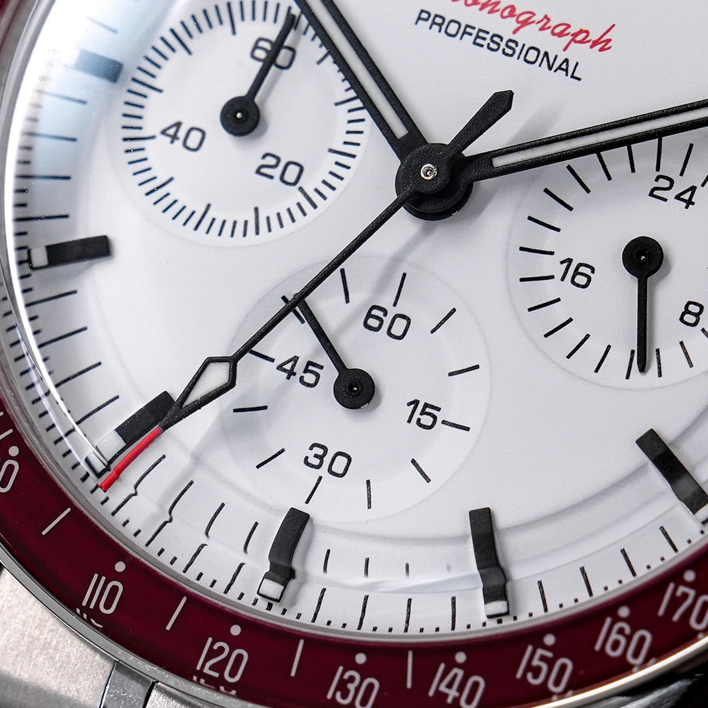 Watchdives WD1863 VK63 Quartz Chronograph Movement Bubble Sapphire Crystal 100m Waterproof Luminous 39mm Vintage Watches