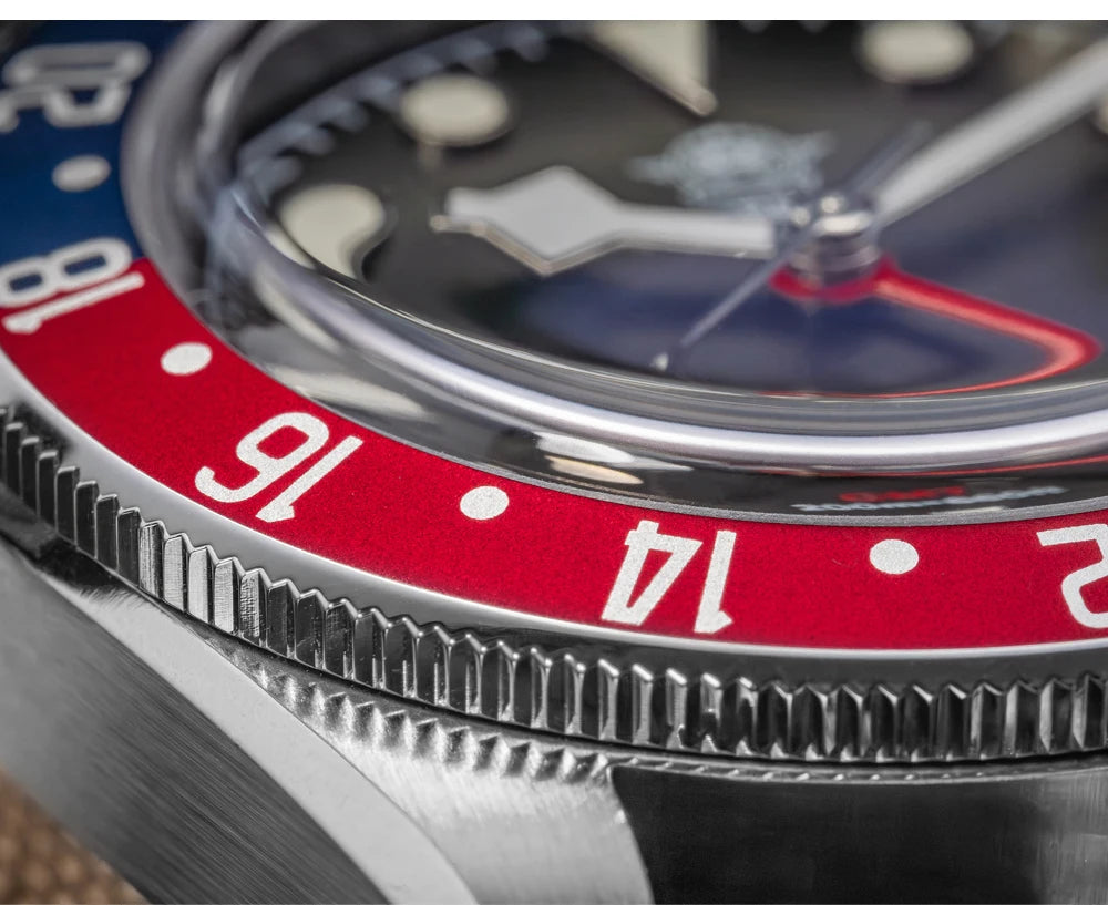 ADDIESDIVE Luxury GMT515-24H Men's Watch Diver 200m Bubble Mirror Glass BGW9 Super Luminous Stainless Steel Men's Analog Watches