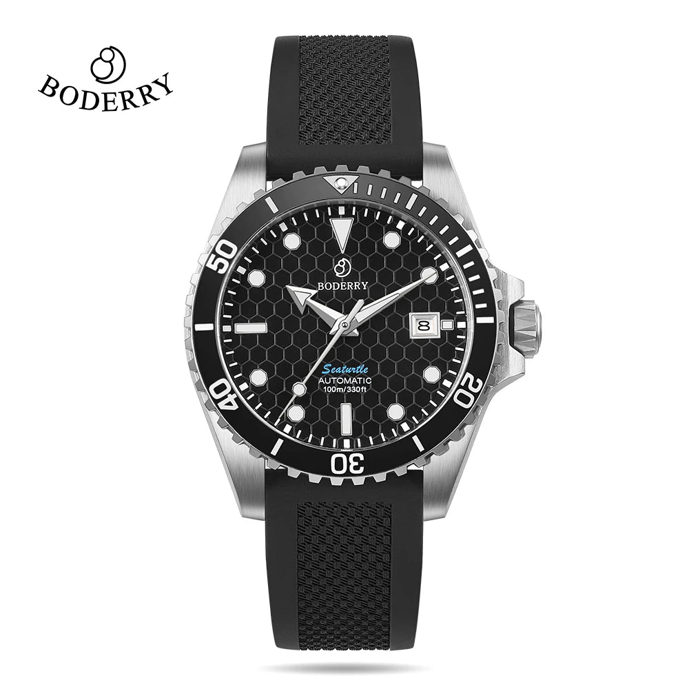 Boderry Seaturtle Titanium Diver Watch Men Luxury Bronze Watches Automatic Mechanical Wristwatch Sport 200M Waterproof Luminous