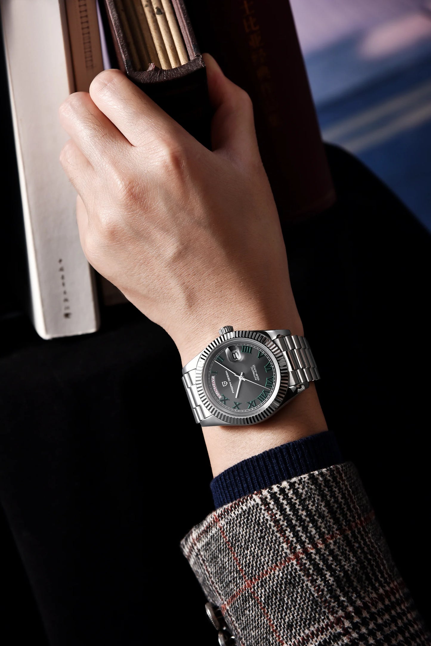 PAGANI DESIGN Men's Watches DD40 Gold White Luxury Automatic Watch Men TMI NH36A Date Week Mechanical Watches For Men 2025 New