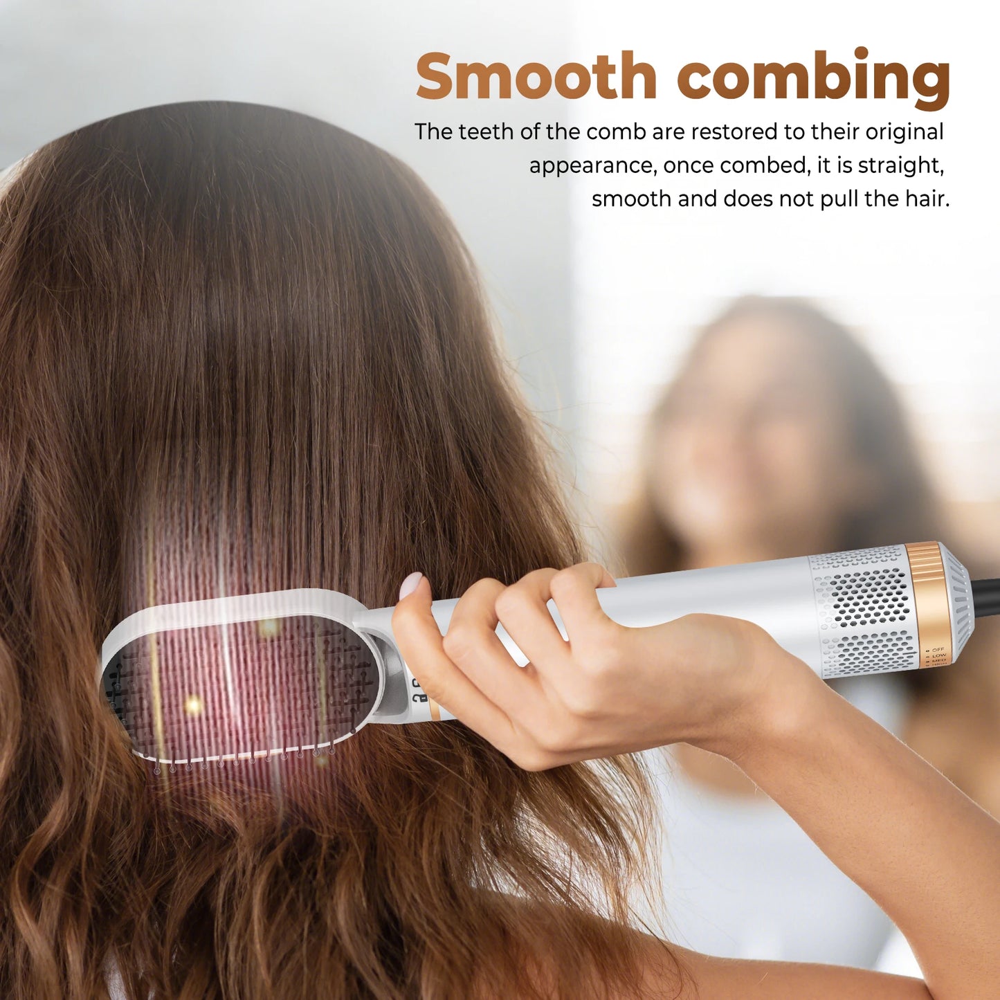 5 in 1 Hair Dryer Hot Comb Set Professional Curling Iron Hair Straightener Styling Tool For Professional Hair Dryer Household
