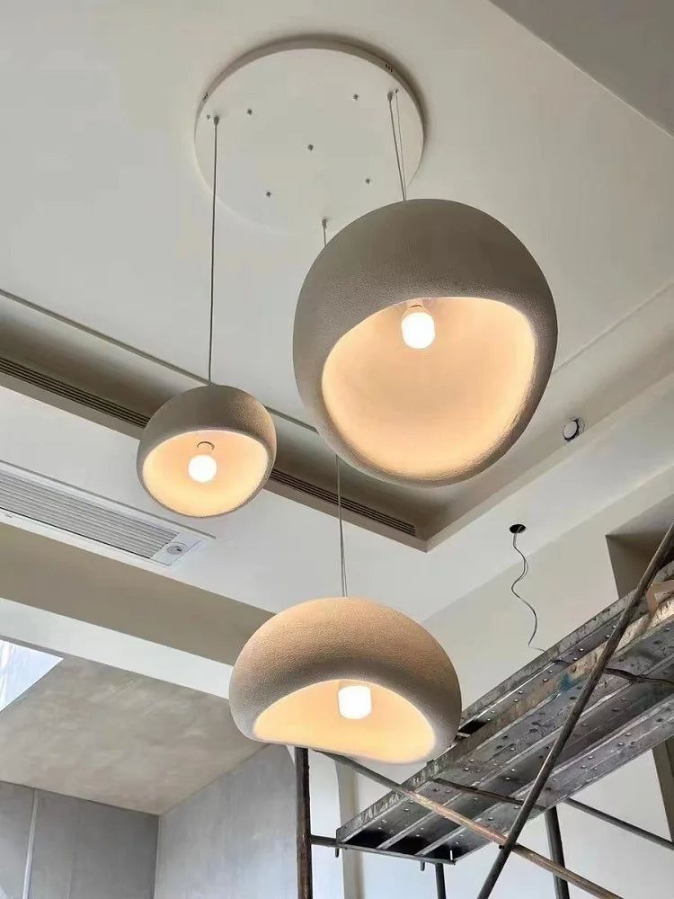Nordic Wabi Sabi Pendant Light Modern LED Ceiling Chandelier Light for Living Room Dining Bedroom Bar Home Decor Hanghing Lamp