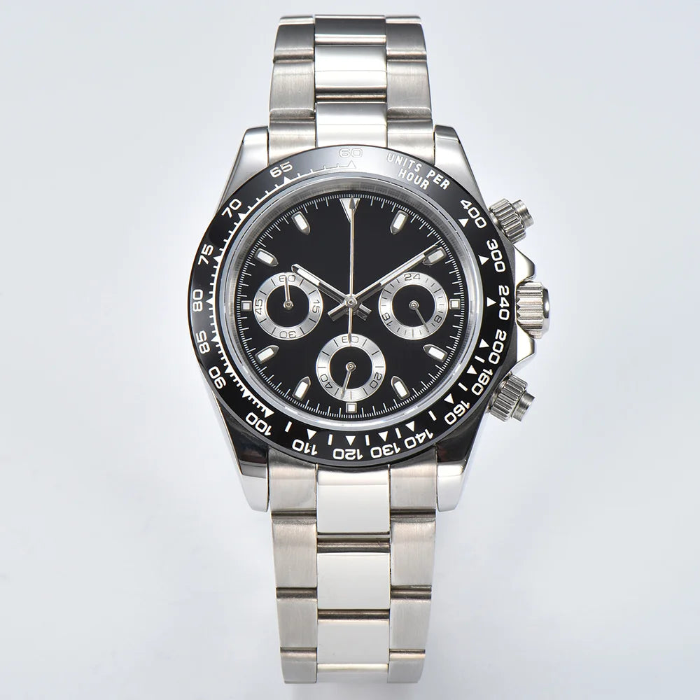 VK63 movement watches luxury men's watches sapphire glass waterproof watches quartz movement watches support custom logo