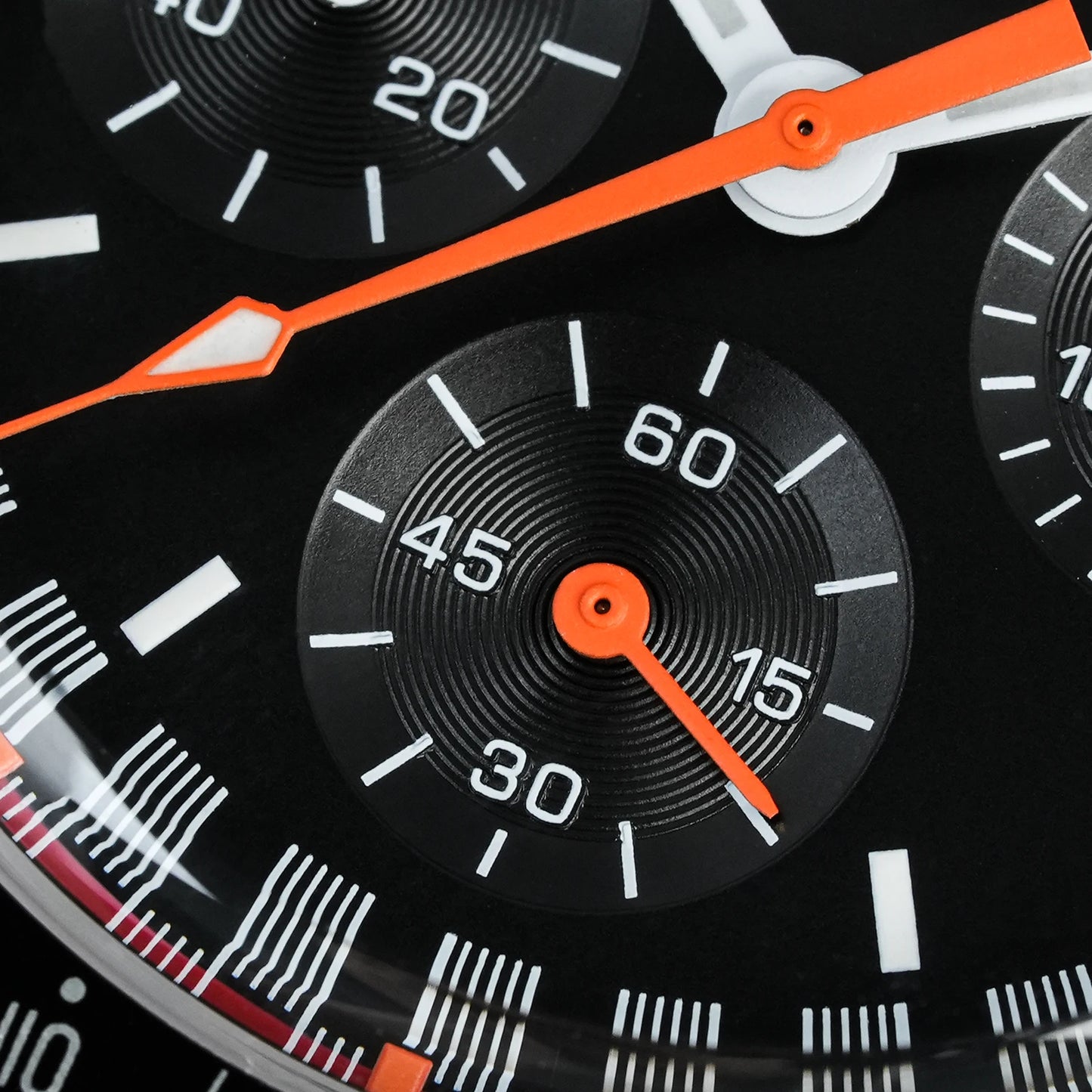 Watchdives New WD1863 Watch VK63 Chronograph Movement Aluminum Bezel BGW9 Luminous Bubble Sapphire Crystal 39mm Vintage Watches