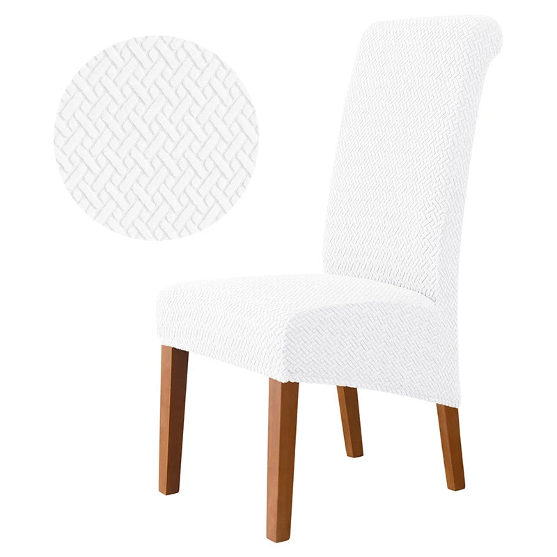 1/2/4/6 Pieces Real Velvet Fabric XL Size Chair Cover Big Size Long Back Europe Style Seat Chair Covers For Restaurant Hotel