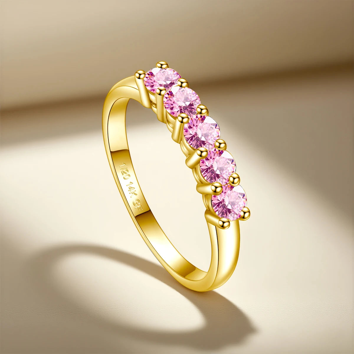 Szjinao 14K Gold Filled Rings For Woman 1.0CT 3.5mm Moissanite Diamond Wedding Jewelry No Tarnish Engagement Lady Gift Wholesale