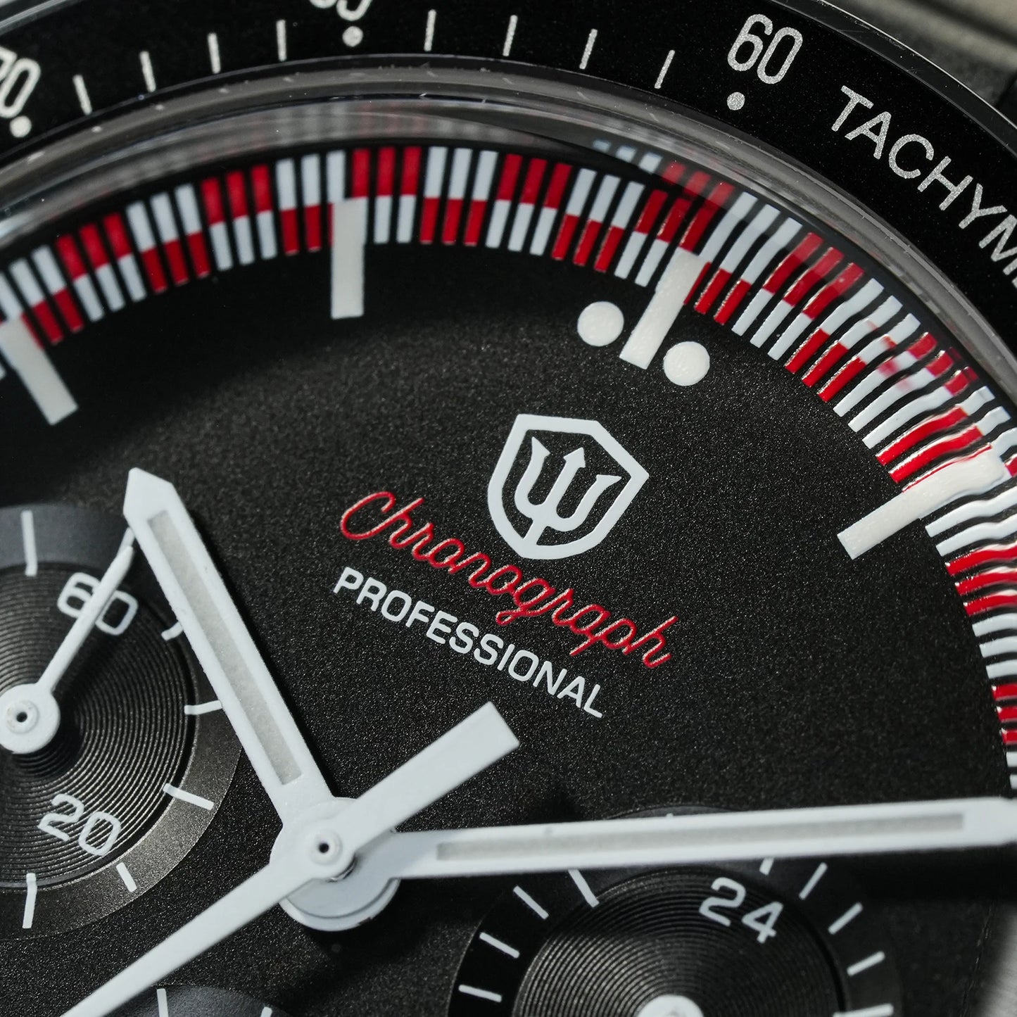 Watchdives New WD1863 Watch VK63 Chronograph Movement Aluminum Bezel BGW9 Luminous Bubble Sapphire Crystal 39mm Vintage Watches