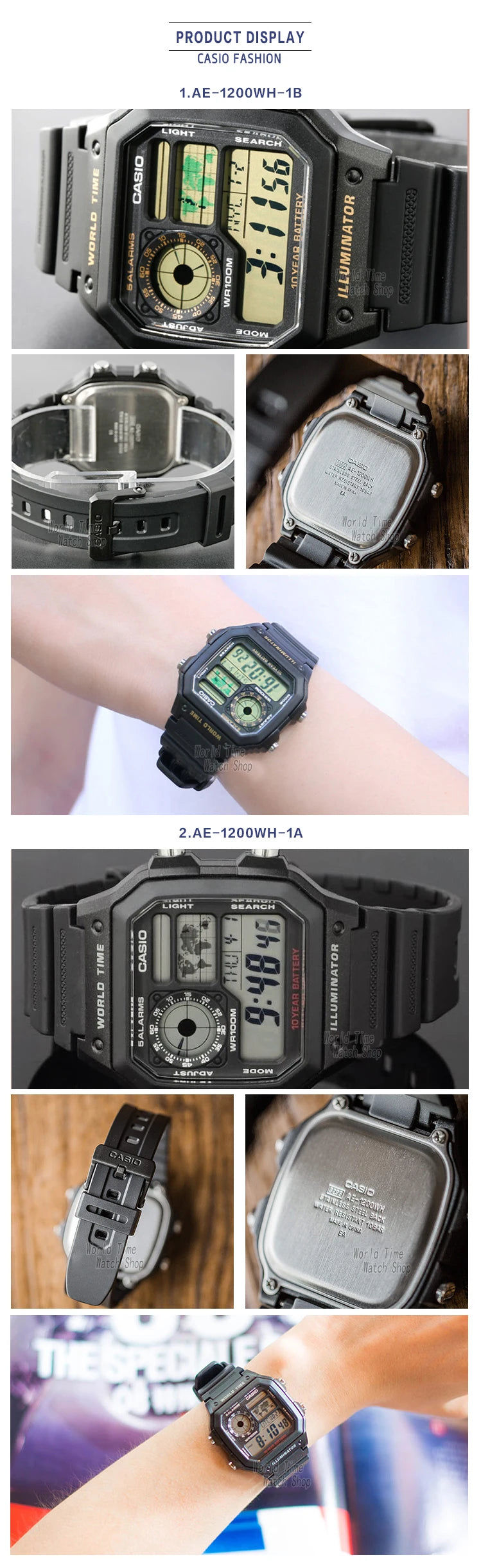 Casio watch Explosion watch men set luxury LED military digital watch sport quartz men watch relogio masculino AE-1200